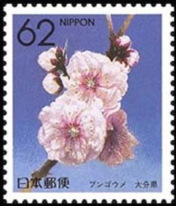 japricot❇︎ページ Stamp: Japanese Apricot (Oita) (Japan(Prefecture Flowers) Mi
