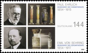 Ehrlich (1854-1915) & von Behring (1854-1917)