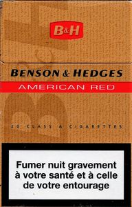 Cigarette Pack: Benson & Hedges American Red (France(Benson & Hedges  American Red) Col:FR-CT-0096 🚬