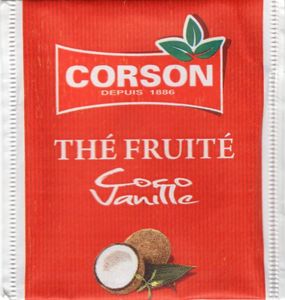 Tea Bag: Thé fruité Coco Vanille, semi-glossy (Corson, Mauritius) Col ...