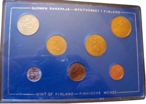 Various Markkaa  (Mint set 1975)