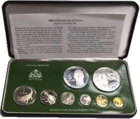 Coin: Various Dollars (Proof set 1980) (Guyana(1967~Today - Proof