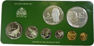 Coin: Various Dollars (Proof set 1980) (Guyana(1967~Today - Proof