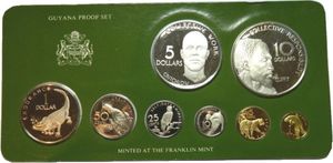 Coin: Various Dollars (Proof set 1976) (Guyana(1967~Today - Proof