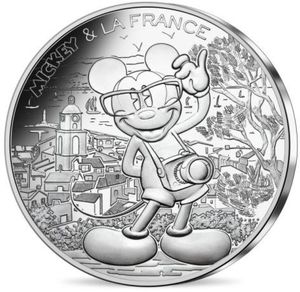 Disney ミッキーマウス2018年10ユーロ soleil ardent 10th Anniversary