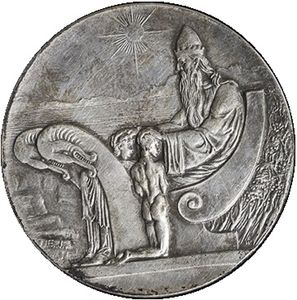 Coin: 10 Kronur (1000 Years Althing) (Iceland(1930 - Medalic issues) WCC:m3