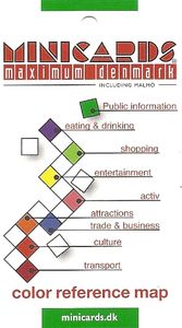 Minicards Denmark - colour reference map