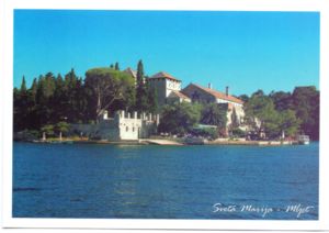 Mljet Island. Monastery of Saint Mary