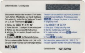 Tillefoankaart Median Telecom Callhome Reise Bank Spiderweb