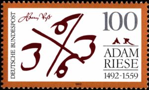 500th Birth Anniv. of Adam Riese (1492-1559)