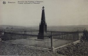 Waterloo. Prussian monument