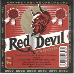 İçki Etiketi: Red Devil (Sörker´96 Kft., MacaristanCol:HU-BEER ...