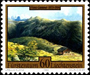 Sass Mountain with Hunting Lodge