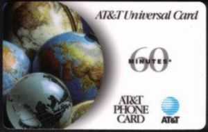 Phonecard: 'AT&T Universal Card' (World Globes) SPECIMEN (AT&T (ATT ...