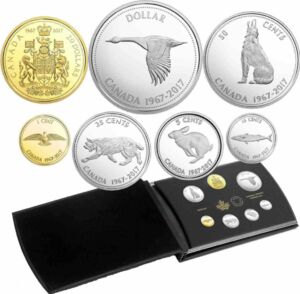 Coin: 5 Cents (1967 Centennial, Rabbit) (Canada(2017 - 150th ...