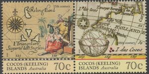 17th and 18th Century Maps - Se-tenant pair