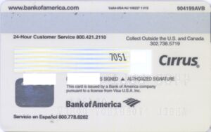 Bank of America Visa