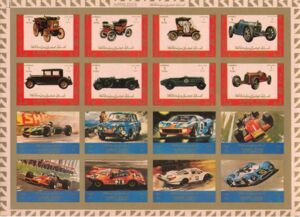 Stamp: Old and racing cars (Ajman(Cars, large format) Col:AJ 1973.03.31-26