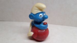 Meal Toy: Hpfball-Strumpf (Kinder Surprise, Germany, Federal  Republic(Kinder - Olympiade der Schlmpfe) Col:KS-1983-0007