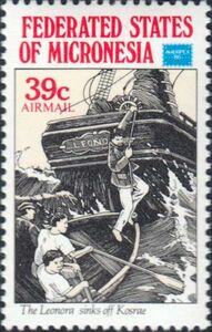 Sinking of the Leonora, Kosrae