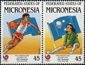 Stamp 1988 Summer Olympics, Seoul (Micronesia, Federated States of