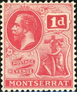 King George V (1865-1936) and Colony Symbol