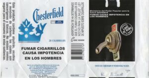 Paquete De Cigarrillos: Chesterfield Double Filtro (Venezuela(Chesterfield Double Filtro) Col:VE-CT-0006