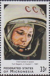 Yuri Gagarin in Vostok 1, 1961