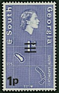 South Sandwich Islands - surcharged