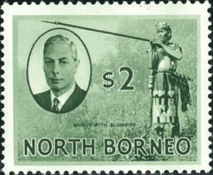 Murut with blow-pipe