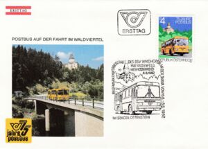 Post omnibus & Ottenstein Castle