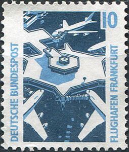 Stamp: Frankfurt Airport (Germany, Federal Republic(Sights) Mi:DE