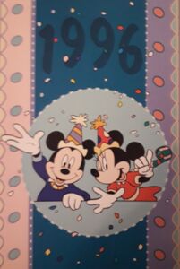 Pocket Calendar: Mickey Mouse (Russia(Cartoons) Col:RUS-1996-Cart-005