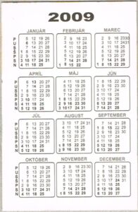 Pocket Calendar: Edita Miartusova (business card) (Slovakia(Advertising