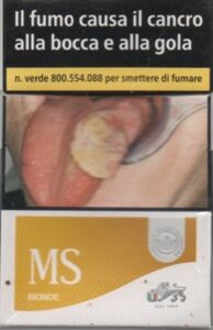 Cigarette Pack: MS Bionde (Italy(MS Bionde) Col:IT-CT-0244 🚬