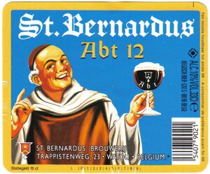 Drink Label: St.Bernardus Abt 12 (Brouwerij St. Bernardus, BelgiumCol ...