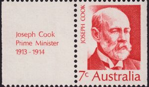 Stamp: Prime Minister - Joseph Cook (Australia(Famous Australians (4th ...