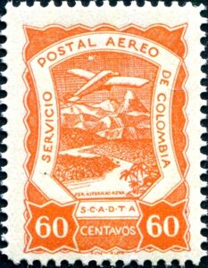 Seaplane over Magdalena River