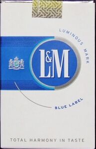 Cigarette Pack: L&M Blue Label Luminous Mark (Brazil(L&M Blue Label  Luminous Mark) Col:BR-CT-0195 🚬