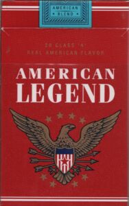 Cigarette Pack: American Legend (Greece(American Legent) Col:GR-CT-4021 🚬