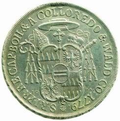 Coin ½ Thaler Anton Theodor of ColloredoWaldsee) (Austrian