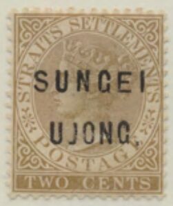 Straits Settlements overprinted SUNGEI UJONG