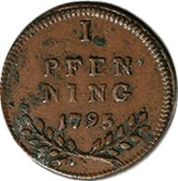 1 Pfenning (Archbishop Hieronymus von Colloredo)