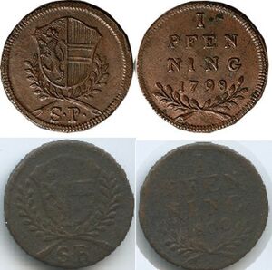1 Pfenning (Archbishop Hieronymus von Colloredo)