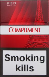 Cigarette Pack: Compliment Red King Size (Ukraine(Compliment Red King Size)  Col:UA-CT-0713 🚬