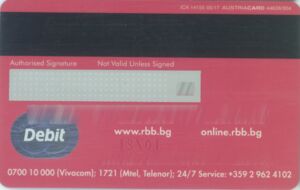 Bank Card Raiffeisenbank Mastercard Debit Raiffeisen Bank