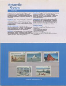 Philatelic Product: Antarctic Scenes (Australian Antarctic Territory