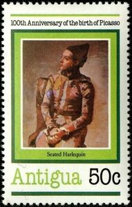 'Seated Harlequin', 1923
