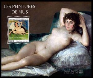 Stamp: Nude Paintings (Central African Republic(Nude Paintings ...