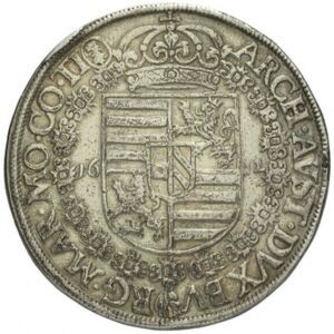 Moneda: 1 Thaler (Bohemia(1612~1617 - 22nd King Matthias II - Holy ...